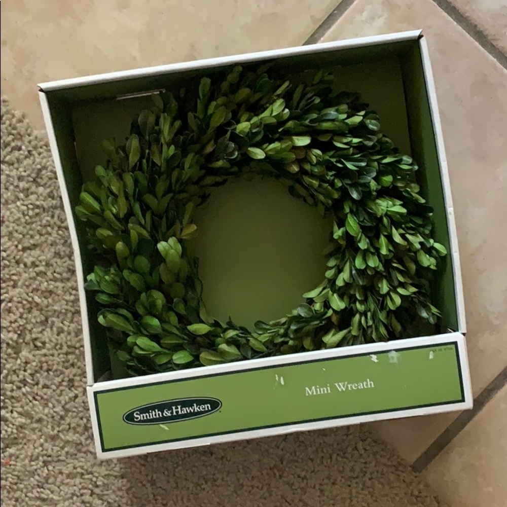 Smith & Hawken Mini Boxwood Wreath